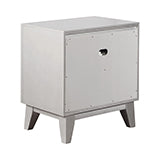 Coaster Leighton 2-drawer Nightstand Metallic Mercury Model 204922