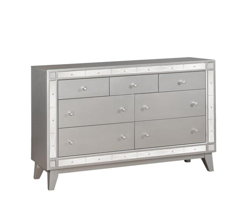 Coaster Leighton 7-drawer Dresser Metallic Mercury Model 204923