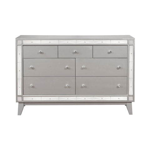 Coaster Leighton 7-drawer Dresser Metallic Mercury Model 204923