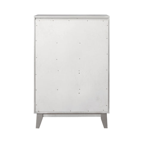 Coaster Leighton 5-drawer Chest Metallic Mercury Model 204925