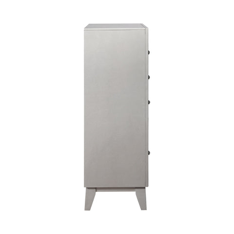 Coaster Leighton 5-drawer Chest Metallic Mercury Model 204925