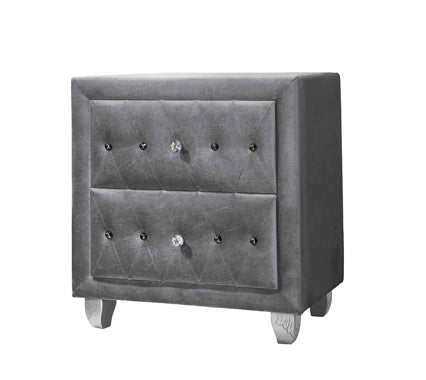 Coaster Deanna Queen Tufted Upholstered Bed Grey Model 205101Q