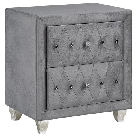 Coaster Deanna 2-drawer Rectangular Nightstand Grey Model 205102