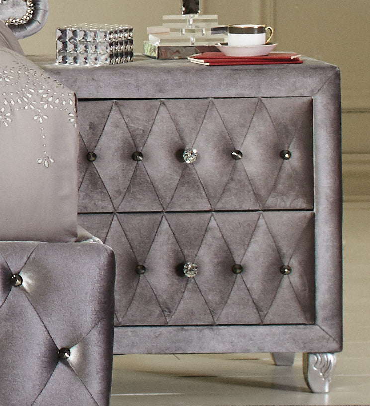 Coaster Deanna 2-drawer Rectangular Nightstand Grey Model 205102
