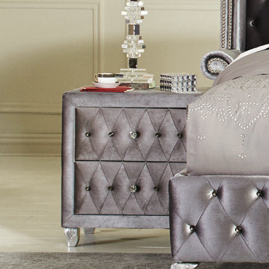 Coaster Deanna 2-drawer Rectangular Nightstand Grey Model 205102