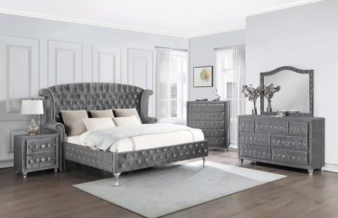Coaster Deanna 2-drawer Rectangular Nightstand Grey Model 205102