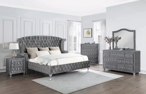 Coaster Deanna 2-drawer Rectangular Nightstand Grey Model 205102
