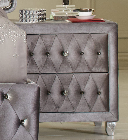 Coaster Deanna 2-drawer Rectangular Nightstand Grey Model 205102