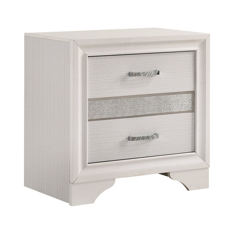 Coaster Miranda 2-drawer Nightstand Tray White Model 205112