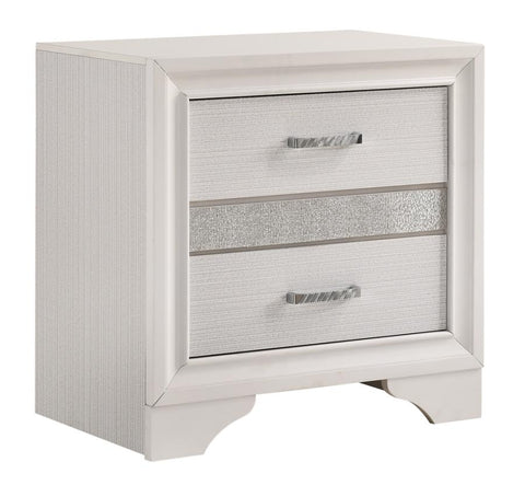 Coaster Miranda 2-drawer Nightstand Tray White Model 205112
