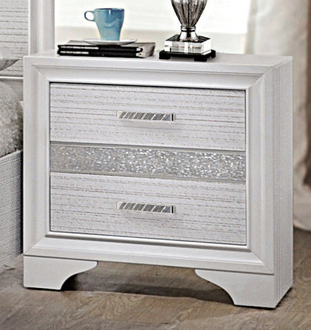 Coaster Miranda 2-drawer Nightstand Tray White Model 205112