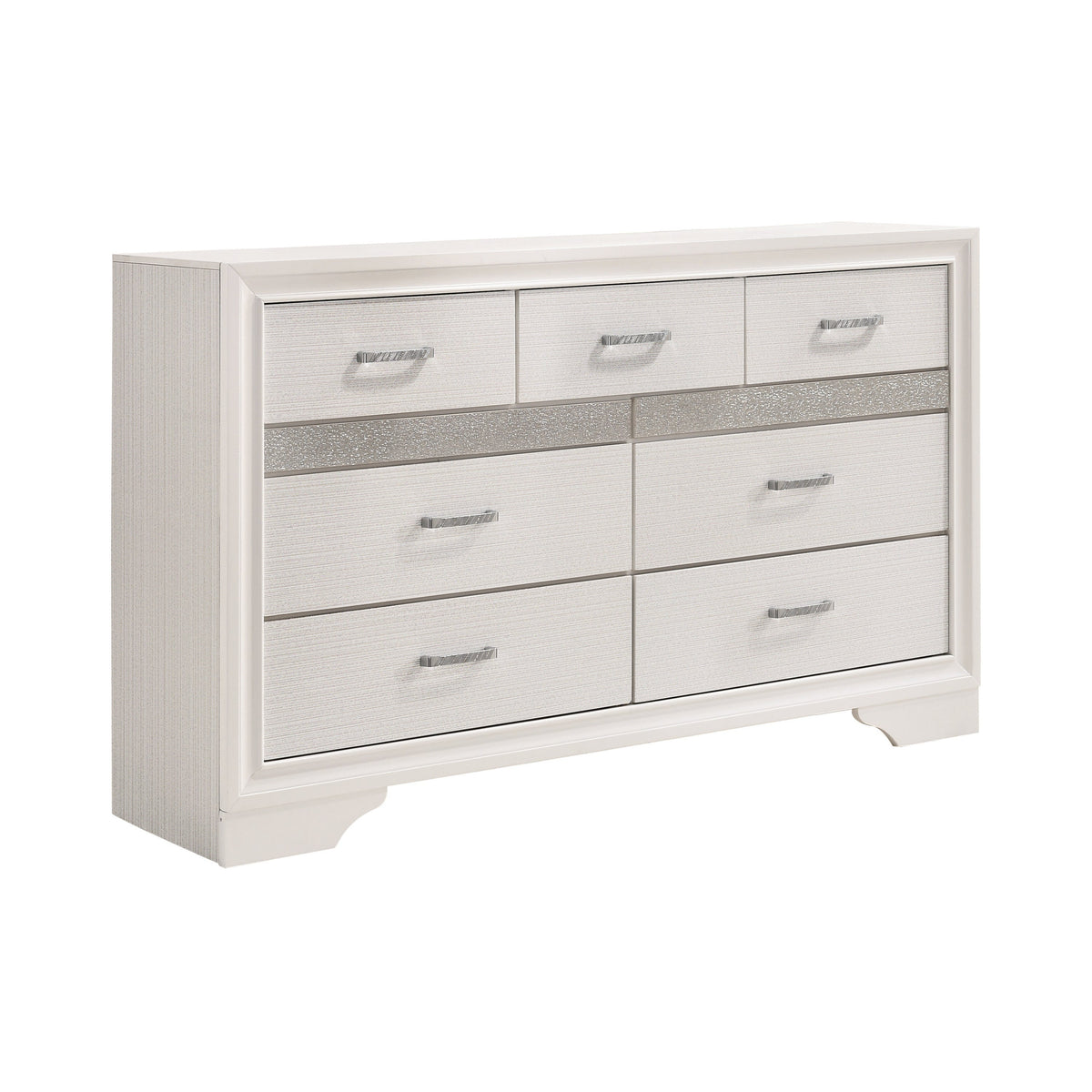 Coaster Miranda 7-drawer Dresser White and Rhinestone Model 205113