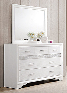 Coaster Miranda Rectangular Mirror White Model 205114