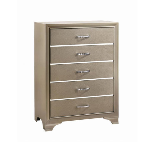 Coaster Beaumont 5-drawer Rectangular Chest Champagne Model 205295