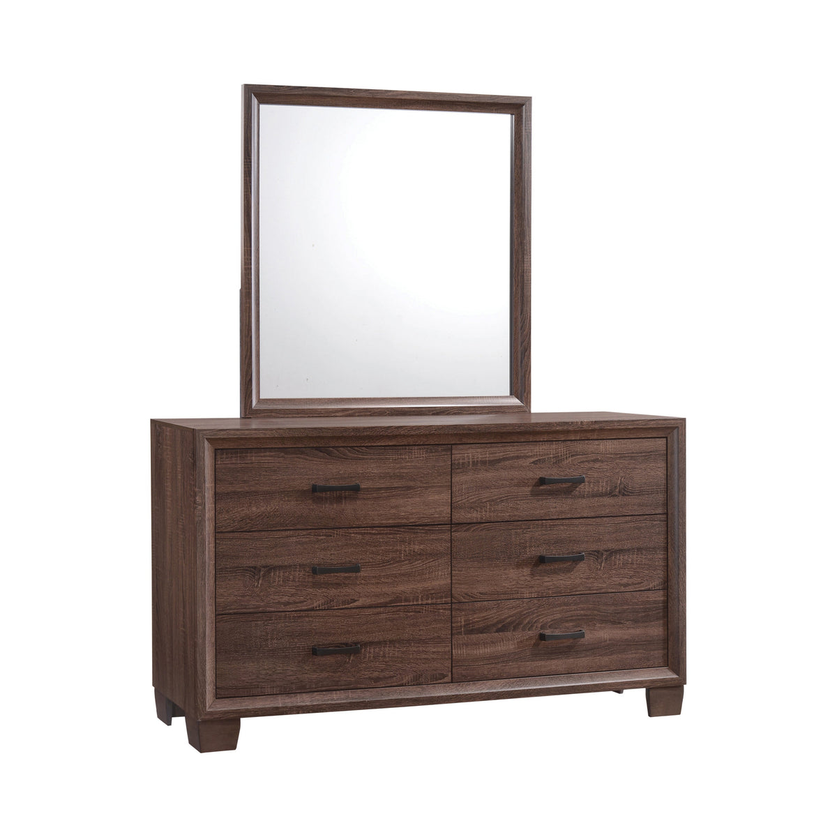 Coaster Brandon 6-drawer Dresser Medium Warm Brown Model 205323