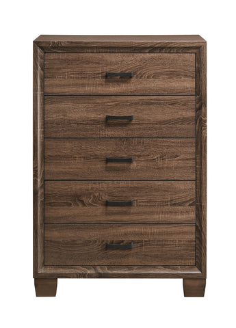 Coaster Brandon 5-drawer Chest Medium Warm Brown Model 205325
