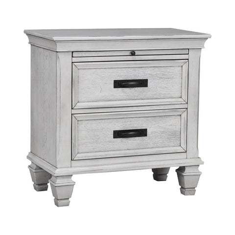 Coaster Franco 2-drawer Nightstand Antique White Model 205332