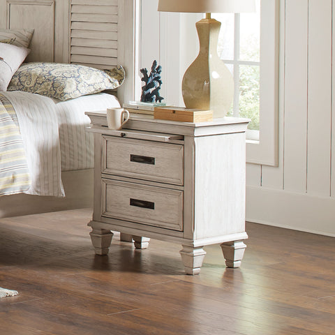 Coaster Franco 2-drawer Nightstand Antique White Model 205332