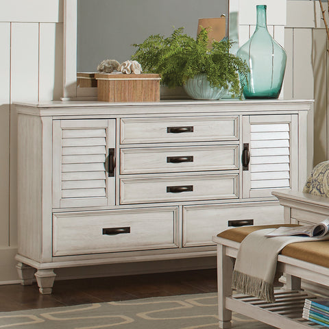 Coaster Franco 5-drawer Dresser Antique White Model 205333