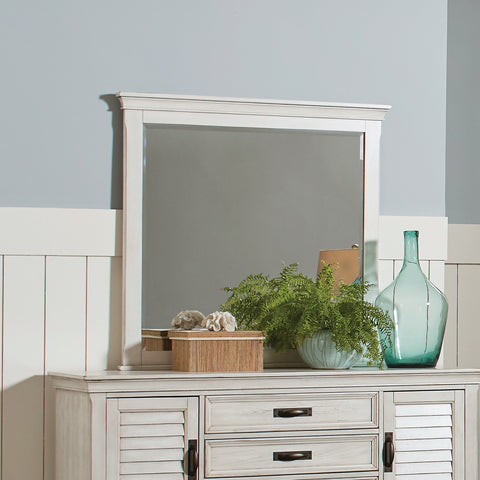 Coaster Franco Rectangular Mirror Antique White Model 205334