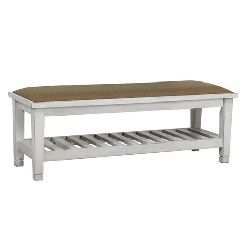 Coaster Franco Bench Brown and Antique White Model 205337