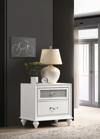 Coaster Barzini 2-drawer Nightstand White Model 205892