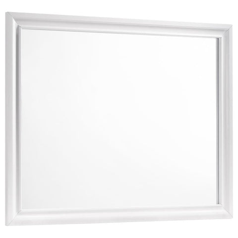 Coaster Barzini Rectangle Dresser Mirror White Model 205894