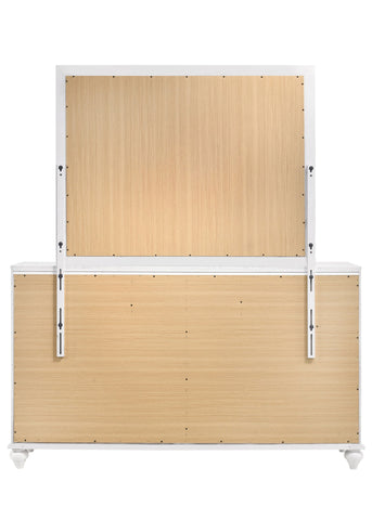 Coaster Barzini Rectangle Dresser Mirror White Model 205894