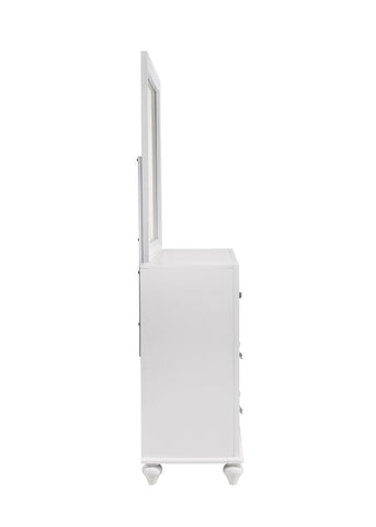 Coaster Barzini Rectangle Dresser Mirror White Model 205894