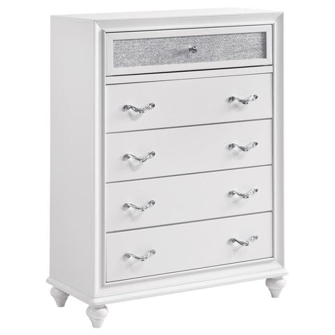 Coaster Barzini 5-drawer Chest White Model 205895