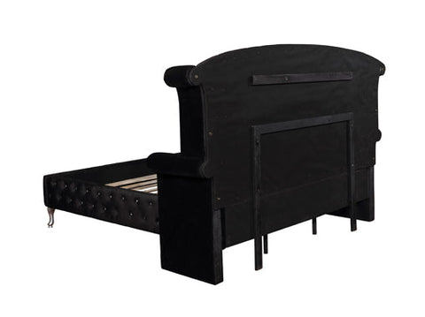 Coaster Deanna Eastern King Tufted Upholstered Bed Black Model 206101KE