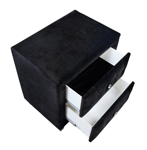 Coaster Deanna 2-drawer Rectangular Nightstand Black Model 206102