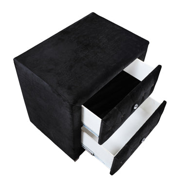 Coaster Deanna 2-drawer Rectangular Nightstand Black Model 206102