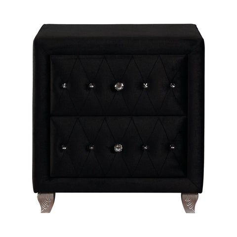 Coaster Deanna 2-drawer Rectangular Nightstand Black Model 206102