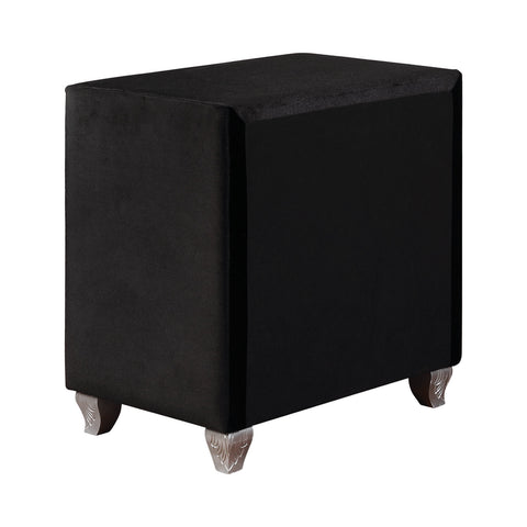 Coaster Deanna 2-drawer Rectangular Nightstand Black Model 206102