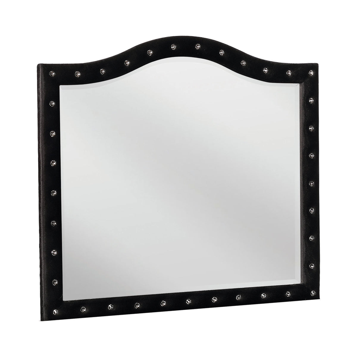 Coaster Deanna Button Tufted Mirror Black Model 206104