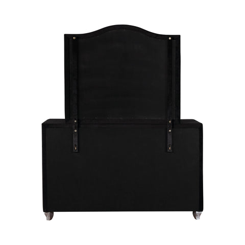 Coaster Deanna Button Tufted Mirror Black Model 206104