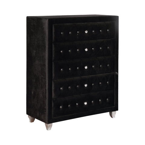 Coaster Deanna 5-drawer Rectangular Chest Black Model 206105