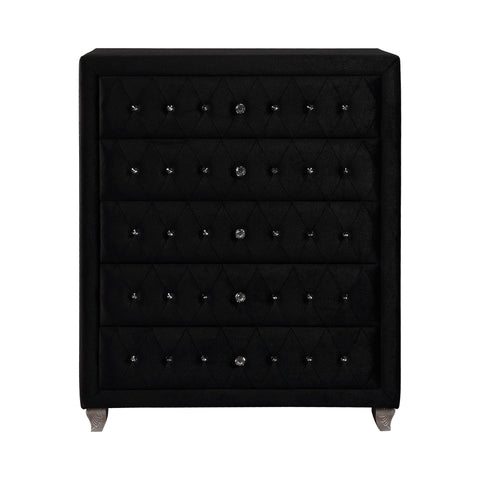 Coaster Deanna 5-drawer Rectangular Chest Black Model 206105