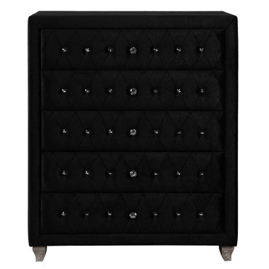 Coaster Deanna 5-drawer Rectangular Chest Black Model 206105