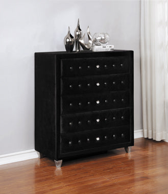 Coaster Deanna 5-drawer Rectangular Chest Black Model 206105