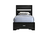 Coaster Miranda Twin Storage Bed Black Model 206361T