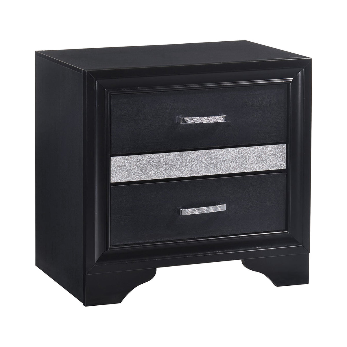 Coaster Miranda 2-drawer Nightstand Tray Black Model 206362