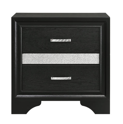 Coaster Miranda 2-drawer Nightstand Tray Black Model 206362