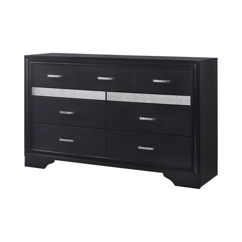 Coaster Miranda 7-drawer Dresser Black and Rhinestone Model 206363
