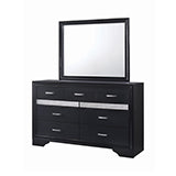 Coaster Miranda 7-drawer Dresser Black and Rhinestone Model 206363