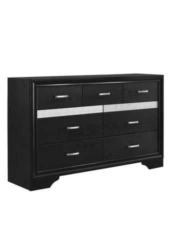 Coaster Miranda 7-drawer Dresser Black and Rhinestone Model 206363
