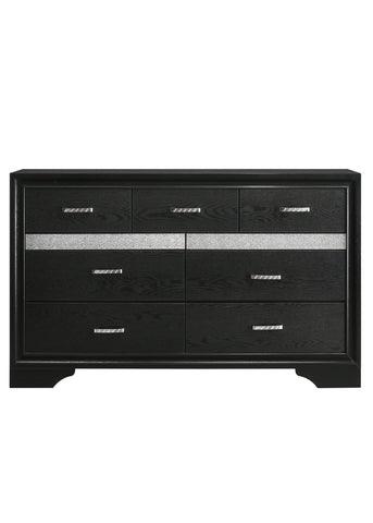 Coaster Miranda 7-drawer Dresser Black and Rhinestone Model 206363