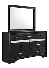 Coaster Miranda Rectangular Mirror Black Model 206364