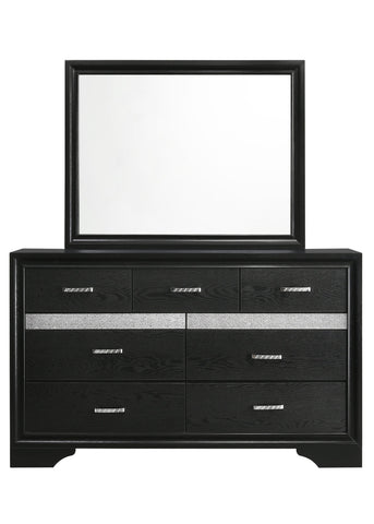 Coaster Miranda Rectangular Mirror Black Model 206364
